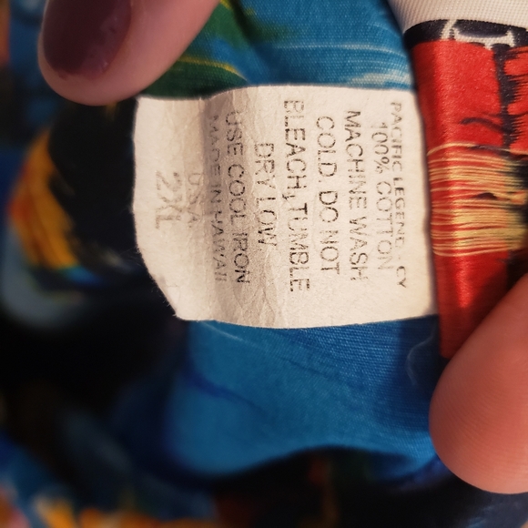 COPY - HAWAIIAN SHIRT MEN'S PACIFIC LEGEND MADE IN HAWAII - Picture 6 of 6